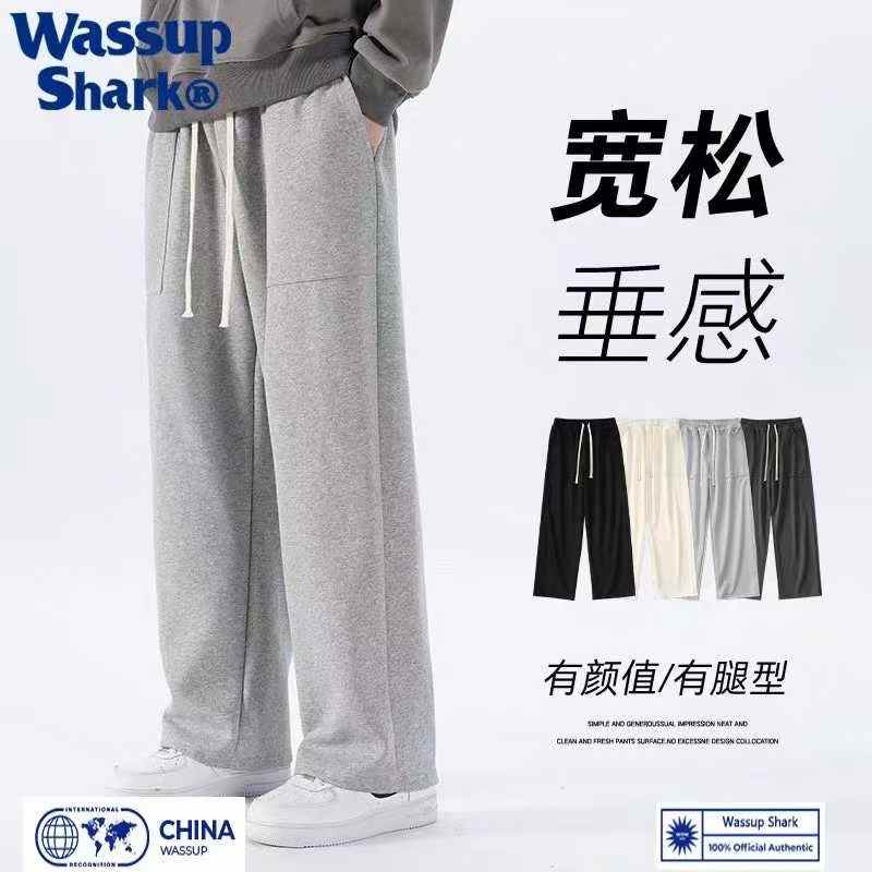 ☕️男装加绒纯棉运动卫裤男生宽松直筒阔腿休闲裤男款新款长裤，货号X20#，数量710条全清11.8元 分货12.8元，码数M到3XL，单款3色，加绒直筒卫裤独立包装[庆祝][庆祝]