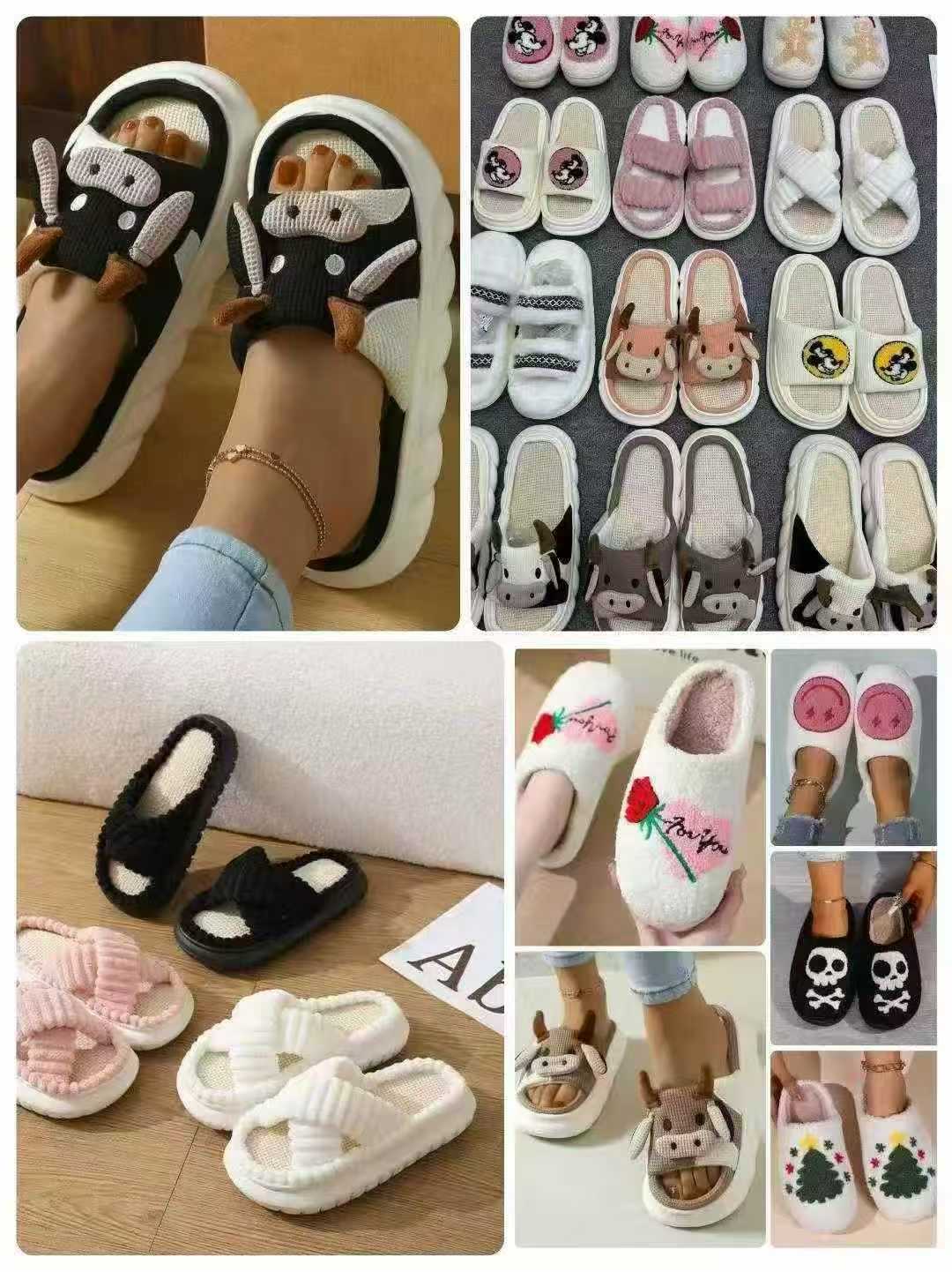 🌟40000对，高品质家居毛绒鞋，防滑鞋底，做工精细，独立包装，码数:35/36-44/45，全清4.9元💰，分货+1